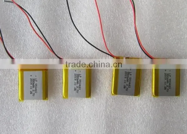 Rechargeable Lithium Polymer Battery 553443 950mAh 3.7V With PCM photo-3