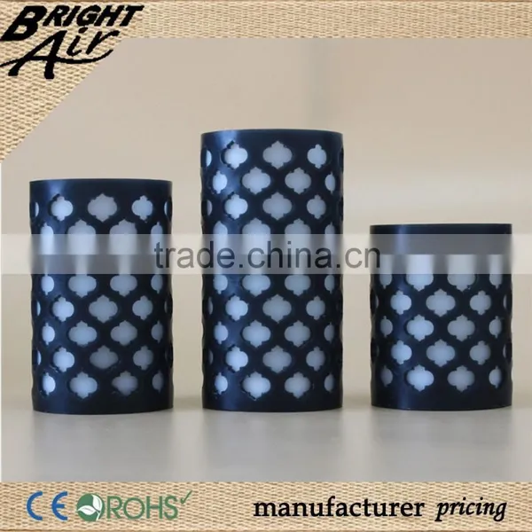 Number 1 Wholesale Black & White Lattice LED Bulb Candles for Birthday