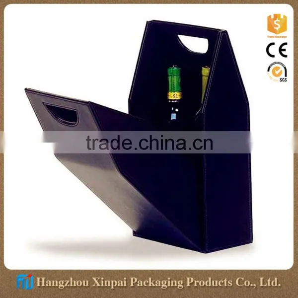 Portable Wine Box Leather Wine Carrier