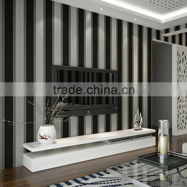 High Quality Modern Non Woven Stripe Wallpaper for Living Room photo-3