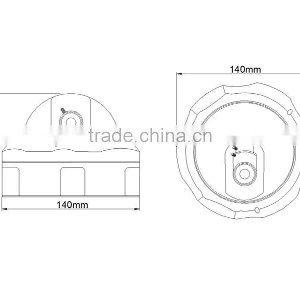 Kendom Cost Effective ir IP66 Weather Proof Ahd High Difination Dome Camera With Varifocal Lens photo-4