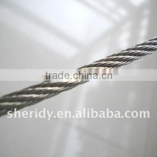 3.2mm, 4mm, 5mm Stainless Steel Wire Rope