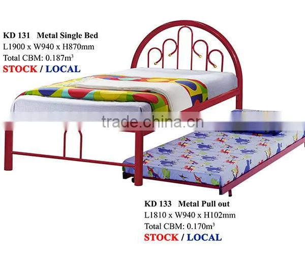 Metal Single Bed Pull Out