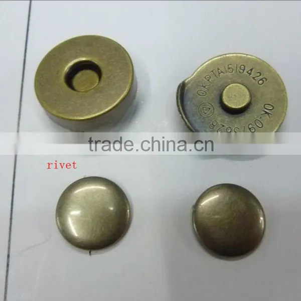 Antique Brass Magnetic Button