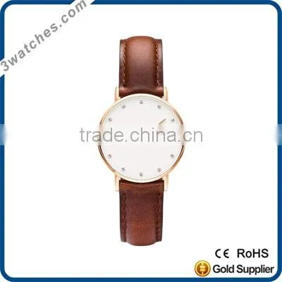 Charm Lady Watch Stainless Steel Watch Diamond Watch Fashion Watch Genuine Leather Watch Quartz Watch