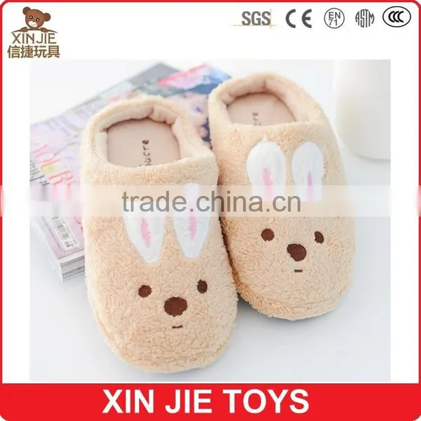 Customize Bunny Plush Slippers Ladies Indoor Plush Rabbit Slippers Hot Selling Men's Plush Slippers photo-2