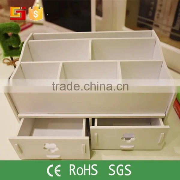 Cosmetic Storage Box DIY Makeup Desk Organizer Stationery Cute Case photo-4