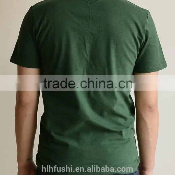 2016 Fashion Fit Blank V-neck New Trend Mens T-shirt photo-2