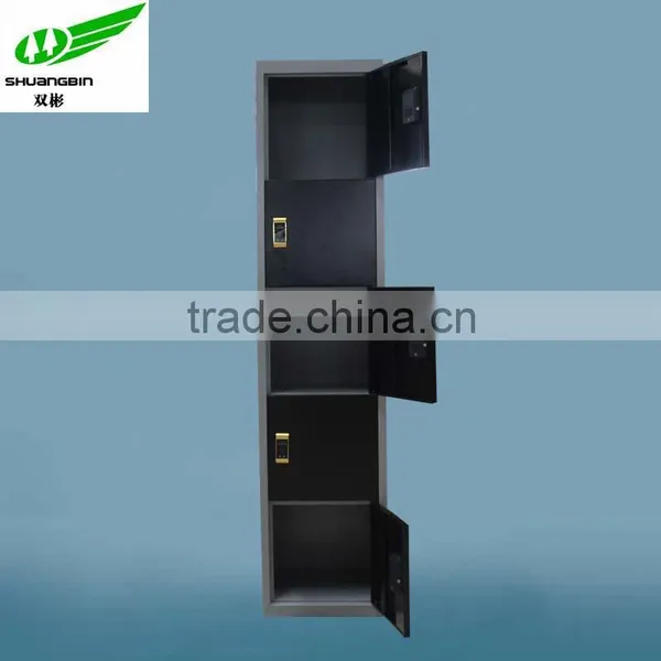 New Design High End Office Furniture, RFID LOCK 5 Tier Black Metal Locker Cabinet Quality Choice photo-6