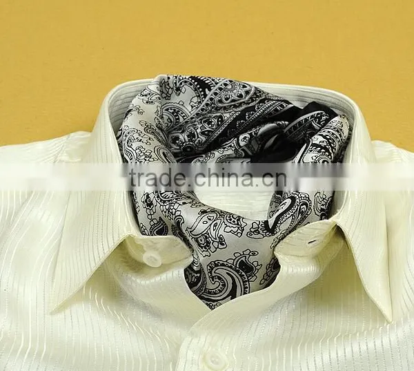 Factory Supply Luxury 100% Silk Square Scarf Men Scarves photo-3