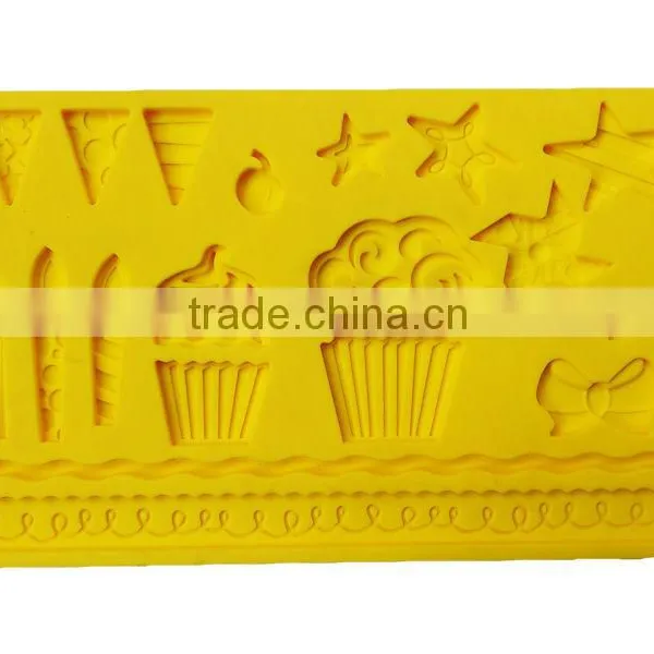 Silicone Fondant Moulds Cake Decoration Set