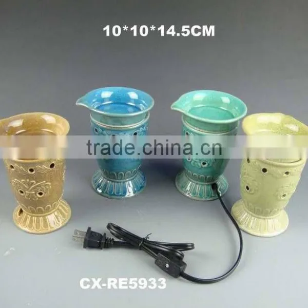 Porcelain Aroma Oil Burner Plate Electric Wax Warmer Without Bulb photo-6