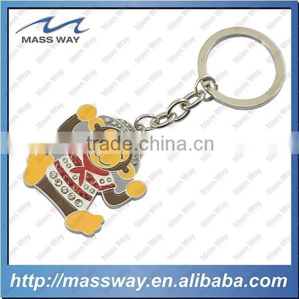 Double Plating Gold and Silver Custom Promotional 3D Beer Metal Key Ring photo-5