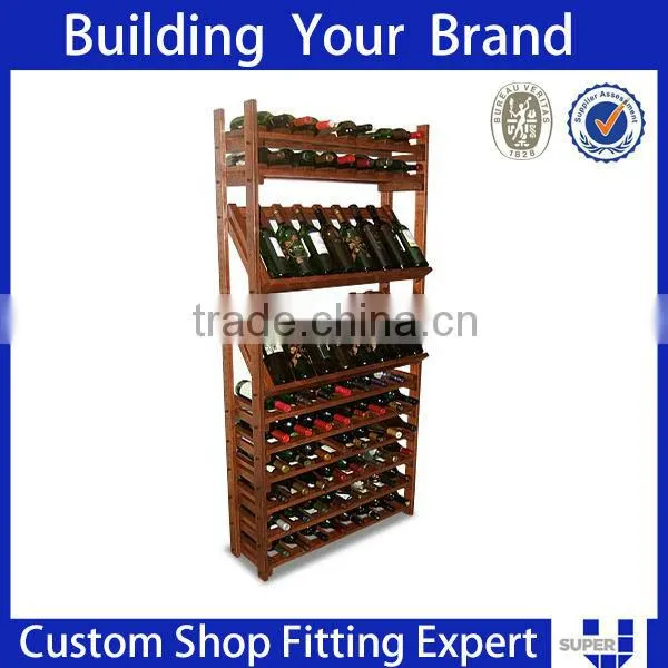 Red Wine Bottle Display Shelving System For Distributors photo-5
