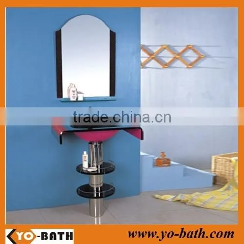 High Quality Bathroom Glass Wash Basin, Glass Vanity photo-4