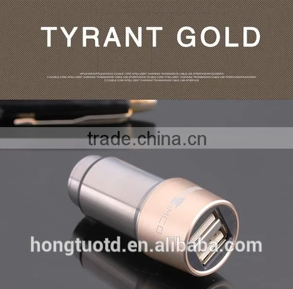 Universal Promotional High Quality Metal Car Quick Charger With Dual 2 Cable Usb photo-3