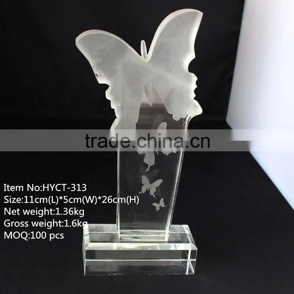 Hot Selling Crystal Butterfly Trophy for Sale photo-2