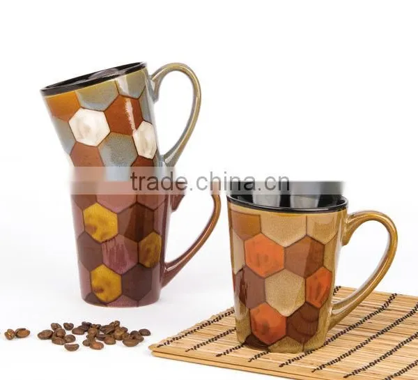 Hot Sale Special Decal Design Novelty Color Mugs Inside With Decal of Liling Yonghe Factory