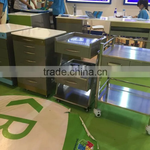 Stainless Steel Dental Cabinet With Drawers, Medical Trolley photo-4