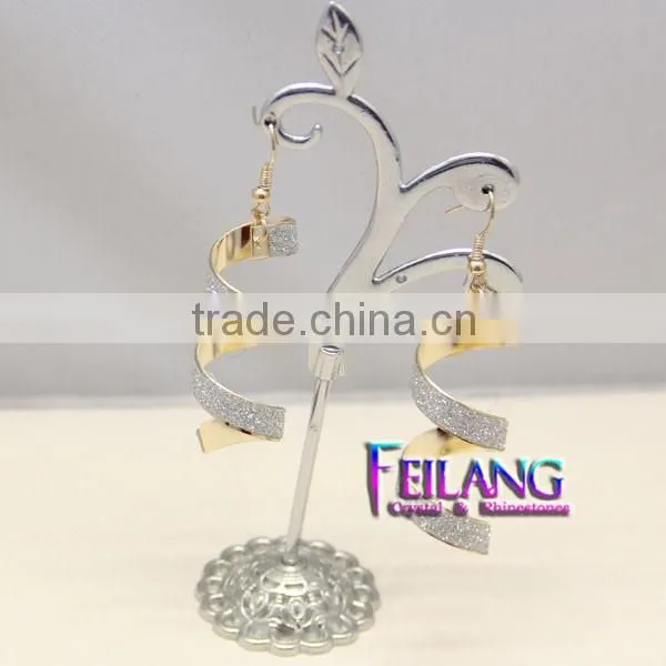 Hotsale Double Spiral Earings GOLD Chandelier Earrings photo-3
