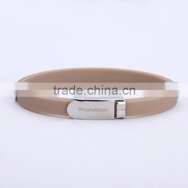 Noproblem P023 Germanium Tourmaline Power Elastic Stainless Steel Bracelet photo-2