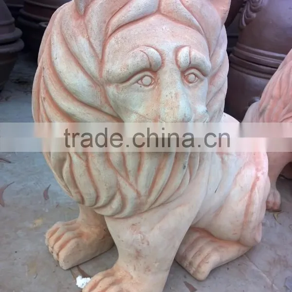 Italian Ceramic Flower Lion Pots Set of 3, Cheap Ceramic Flower Pots