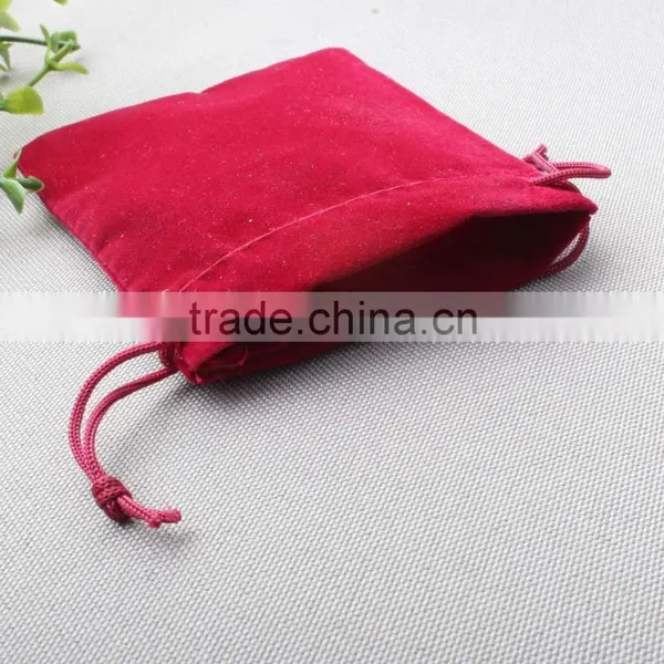Velvet Jewelry Bag 9 Color Choices Drawstring Pouch Bag Christmas Wedding Gift Bag photo-3