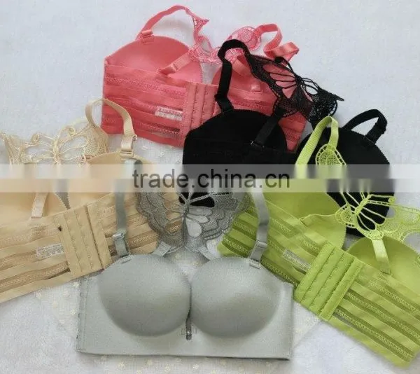 Embroidery Butterfly Back Pack NB Cup Half Piece Bra