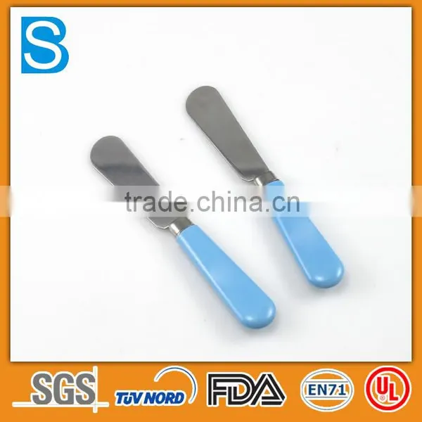 Customize Logo and Color Plastic Handle Small Butter Knife 12 cm photo-3