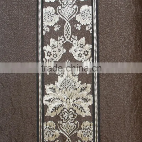 Korea PVC Wallpaper Striped and Floral Designer Wallpaper photo-4