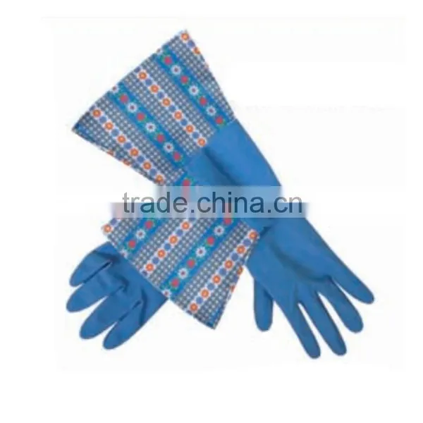 Whole Sale Elbow Length Household Kitchen Latex Gloves photo-3