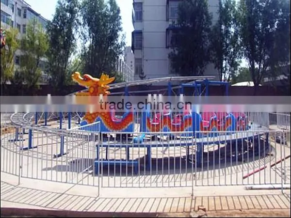 Theme Park Amusement Rides Mini Roller Coaster Train Slide Dragon for Children photo-6