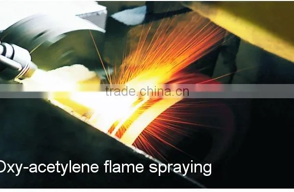 oxy-acetylene flamespraying to repair mechanical parts