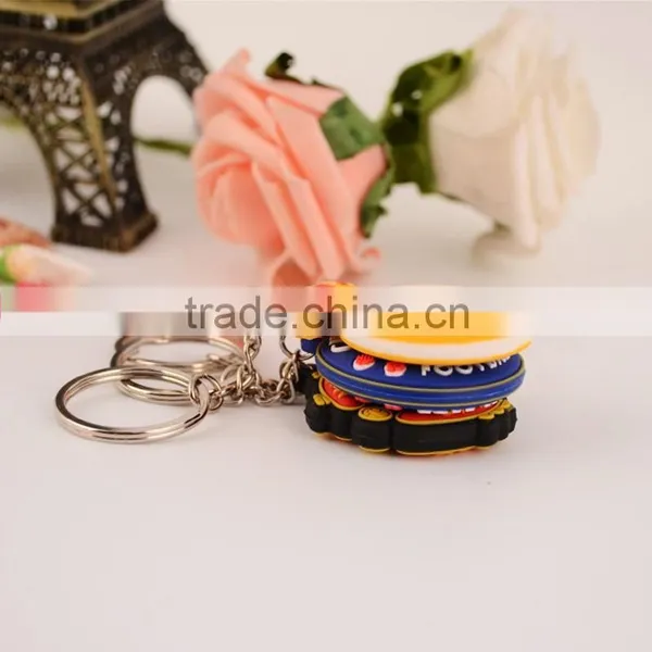 Football Club Soft Pvc Keychain Pvc Rubber Key Chain photo-5