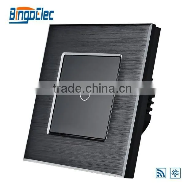 EU/UK Style Aluminium Panel Remote Dimmer Touch Switch photo-5