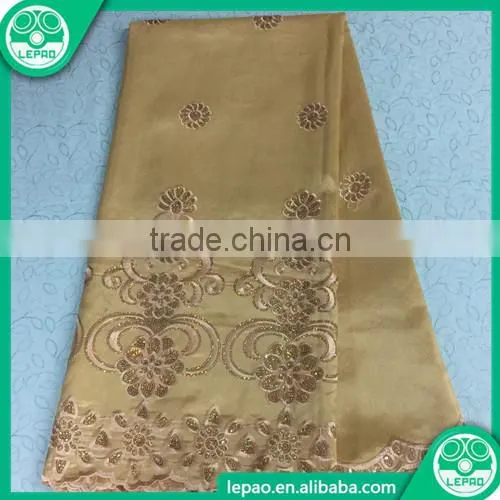 High Quality African Lace Fabrics,african Raw Silk George Lace Fabrics