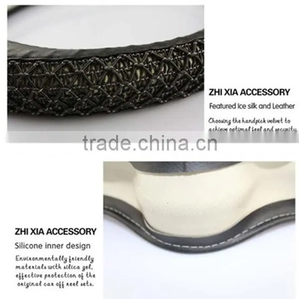New Design Cowhide/ Genuine Leather Steering Wheel Cover photo-5
