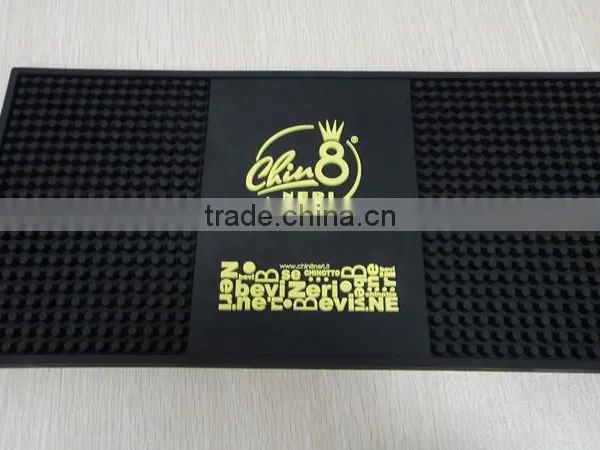 Eco-friendly Custom Pvc Soft Beer Printed Bar Mat photo-2