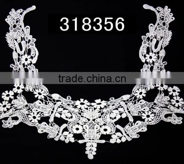 Cotton Embroidered Crochet Lace Collar photo-4