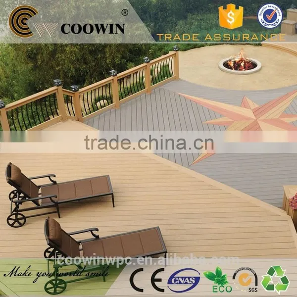 Decorative Grey Solid Artificial Indoors Interior Outdoor Wooden Flooring photo-3
