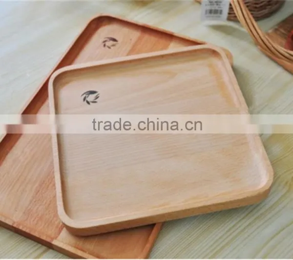 FSC Wood Fruit Tray,wooden Kitchen Tray,food Grade Pine Wood Tray photo-6
