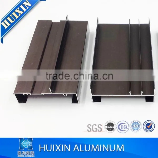China Hot Selling Anodized Bronze Aluminum Door Frame Profiles photo-4