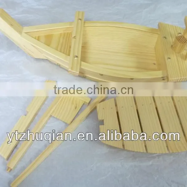 High Quality Cheap Disposable Pine Wood Material Sushi Boat photo-5
