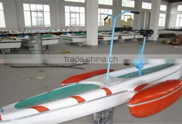 Single Person Fiberglass FRP Wheels Water Tricycle Bike photo-5