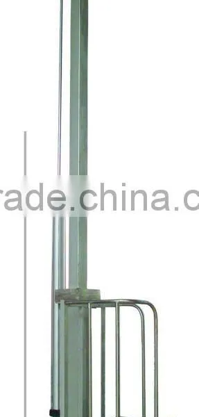 Single pole pneumatic elevator/food machine