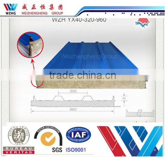 WZH PPGI Metal Eps Wall Sandwich Panel Price Light Weight Sandwich Panel photo-4