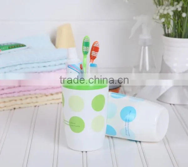 Plastic Toothbrush & ToothPaste Holder Stand Set Organizer photo-3