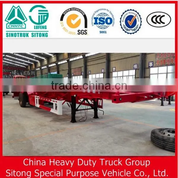 Trucks and Trailers , 3 Axle Skeleton Semi Trailer Container Chassis photo-2