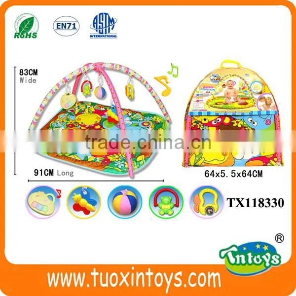Baby Play Music Mat Crawling Carpet Kids Activities Blanket W/hanging Toys photo-2