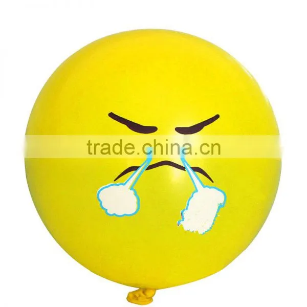 Customized Rubber Decorative Christmas Kid Toys Emoji Balloon For Factory photo-5